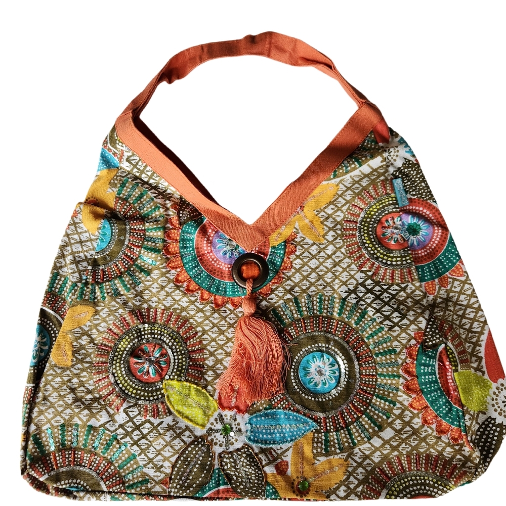 Shato Mutli-color Large Canvas Tote NWT from Buckhead Betties